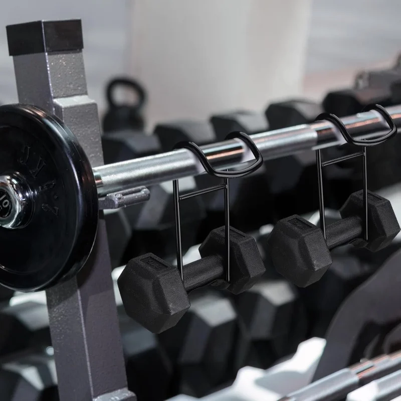 Description Picture 4 of itemDumbbell Spotter Hooks Hangers Heavy Power Dumbbells Rack Attachments for Dumbbell Bench Press Hold Up 225LB Safety Connector