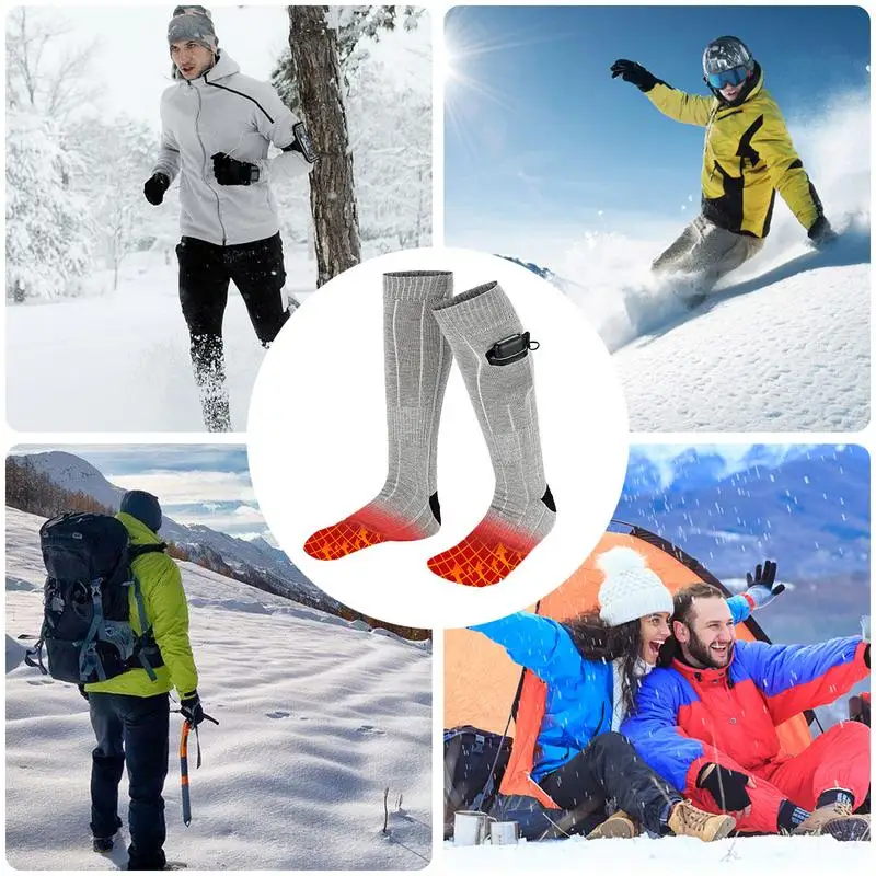 Heated Socks Heating Socks For Men Women Rechargeable Electric With 4000 MAh Battery For Outdoor Hiking Camping Skiing