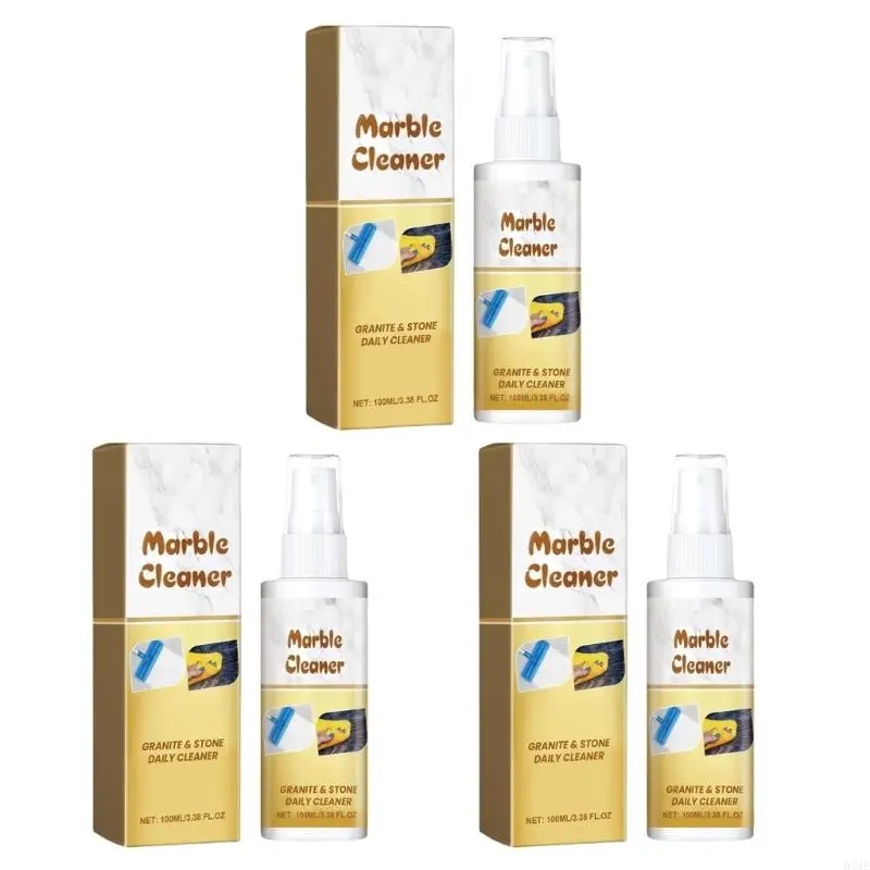 3Pack Marble Maintenance Cleanser, 100ml, NonIrritating Formula for Daily Use