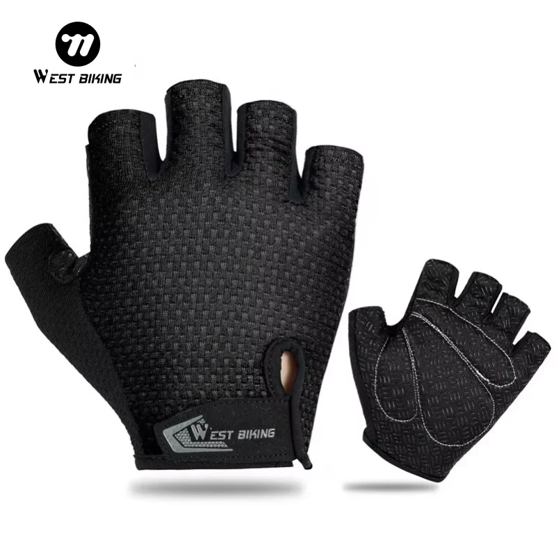 Sports Half Finger Gloves Cycling Gloves Sport Gloves Motorcycle Gloves WEST BIKING MTB Road Bike Half Finger Anti Slip Cycling Gloves Motorcycle Men Sport Fitness Bicycle Fingerless