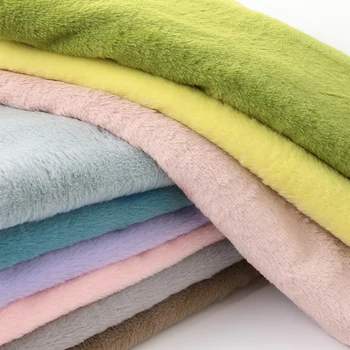 Tissu Imitation fourrure de lapin 8mm, peluche courte douce pour écharpe chaude, poupée, jouets en peluche DIY, tissu d'exposition de fond 50x50cm/1m 1