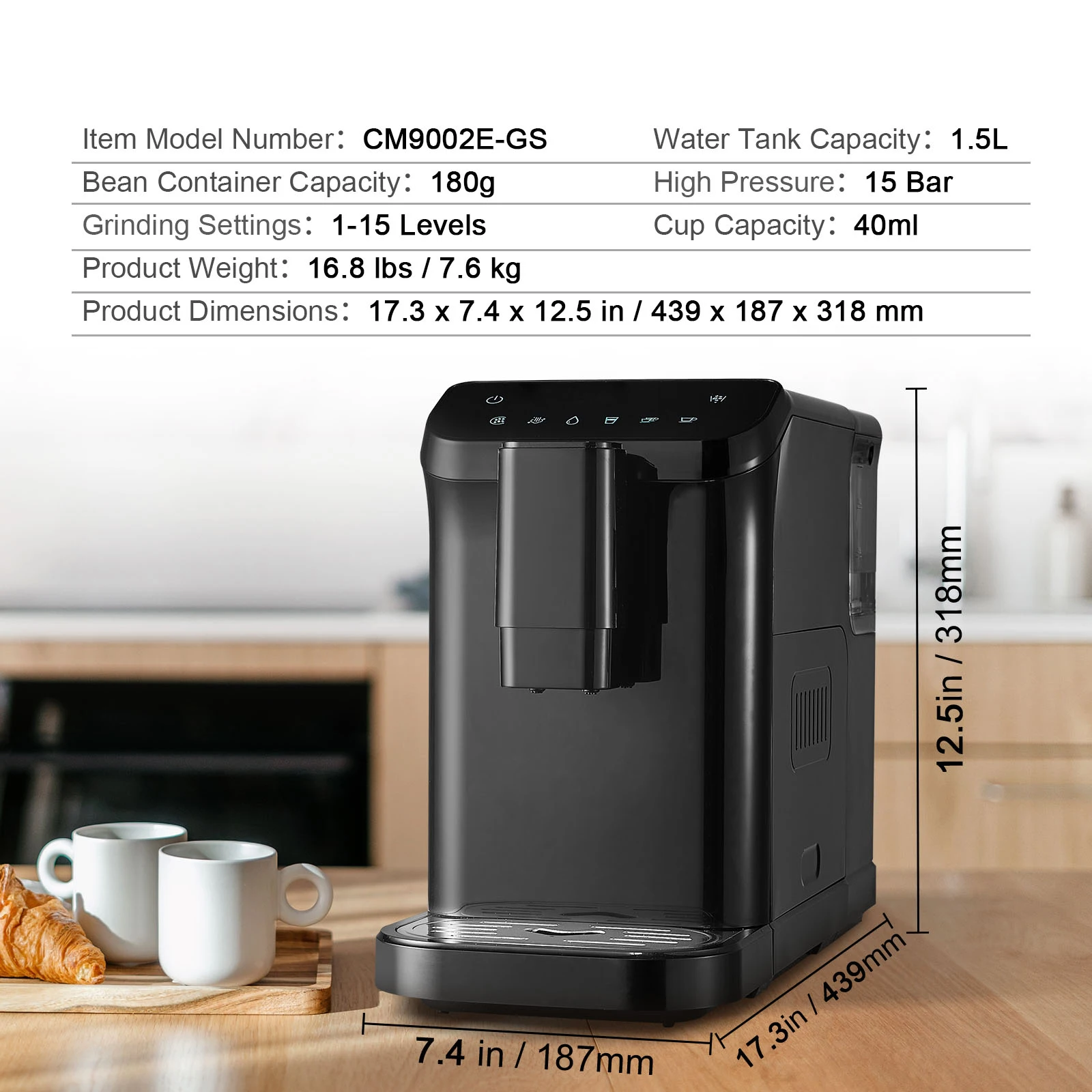 espresso machine model view
