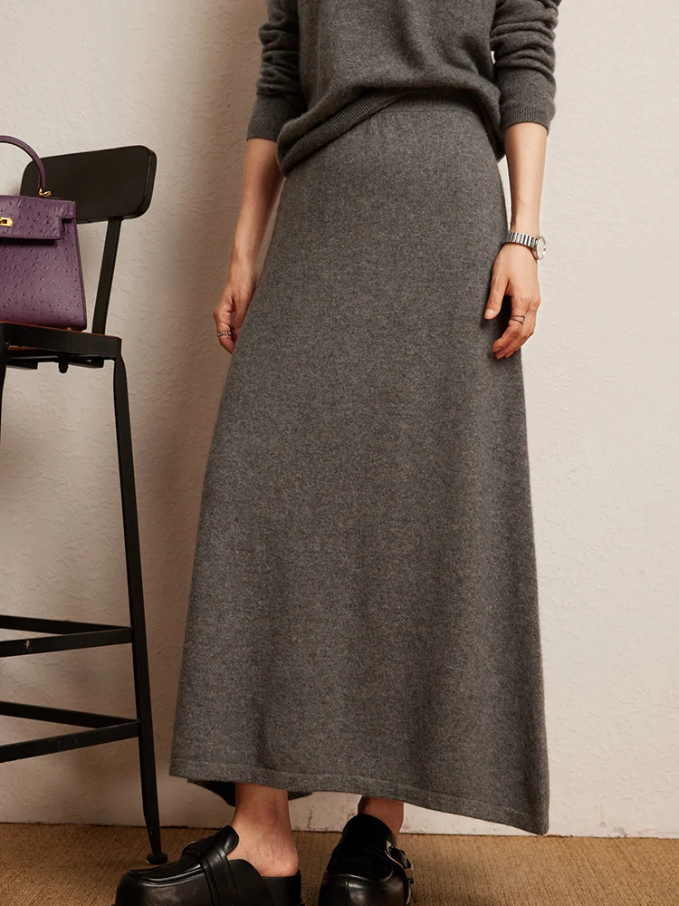 Korean Long Skirt Cashmere Detail 35