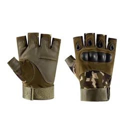 Men's Tactical Half Finger Outdoor Gloves - Ideal for Sports, Shooting, Hunting, and Cycling (Camouflage)