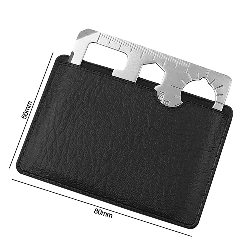 Outdoor Pocket Tool Outdoor Multifunction Pocket Tools Camping Hiking Hunting EDC Survival Tool Stainless Steel Knife Opener Lifesaving Card