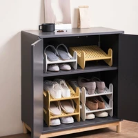 Stackable Shoe Storage Rack Hollow Pattern Footwear Holder G5AB 1