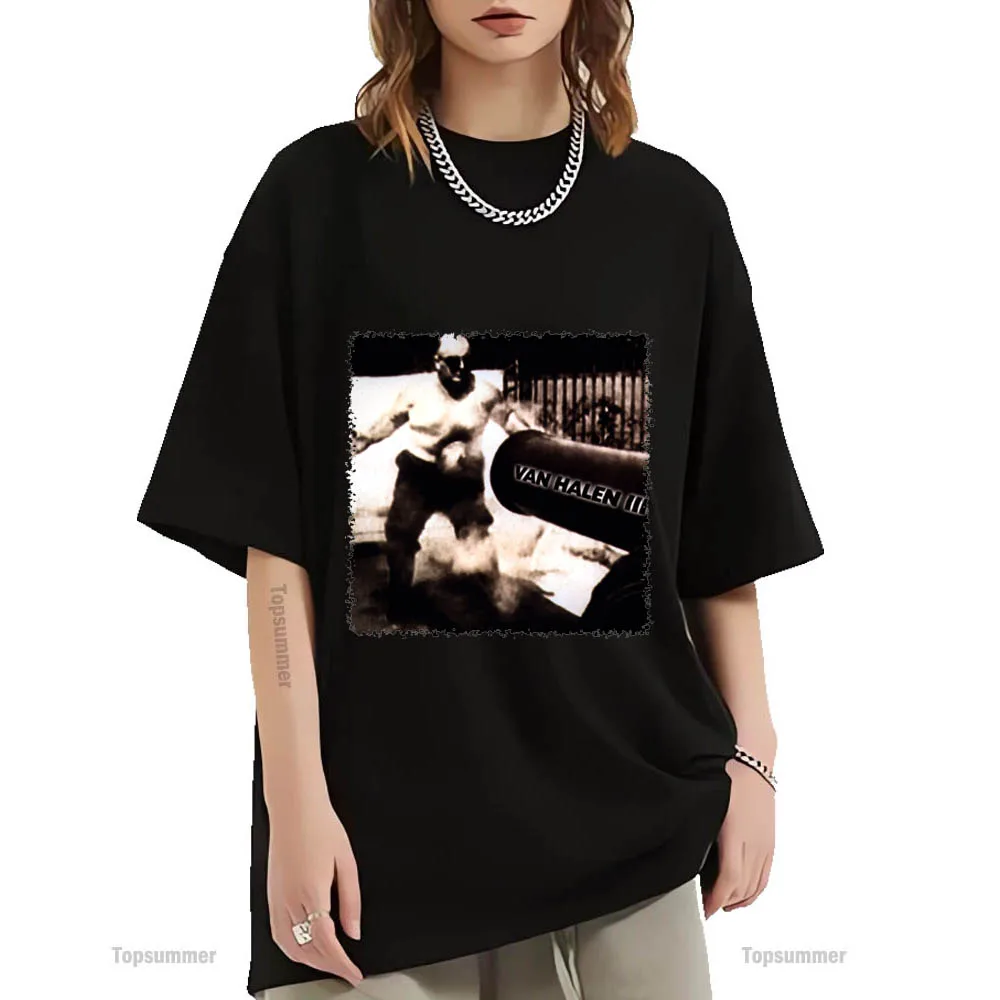Van Halen Iii Album T Shirt Van Halen Tour T-Shirt Donna Punk Streetwear Magliette A Maniche Corte T-Shirt In Cotone Maschile