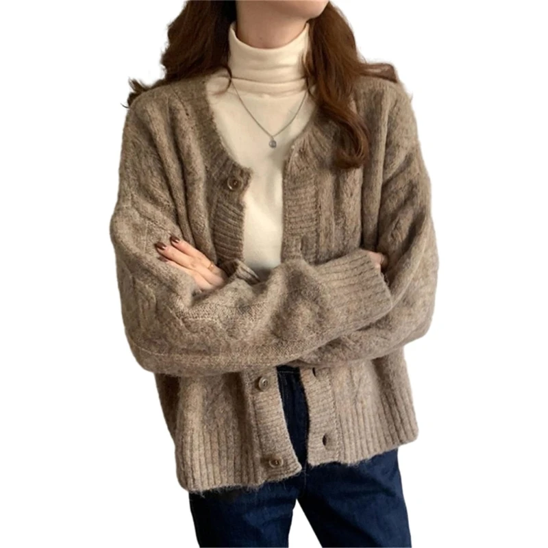 

Knit Sweater for Ladies Effortlessly Stylish Coat Suitable for Daily Wear