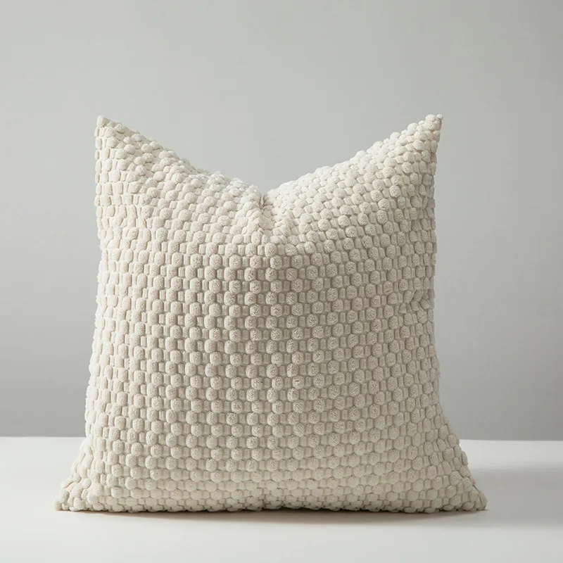 1PC Soft Corduroy Boho Striped Decorative Throw Pillow Cover