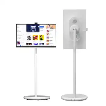 JEESTON Sarmt TV 27 Inch Android 13 Hidden camera, 360° rotating IPS touch screen Tablet Roller-type free movement 100WH battery