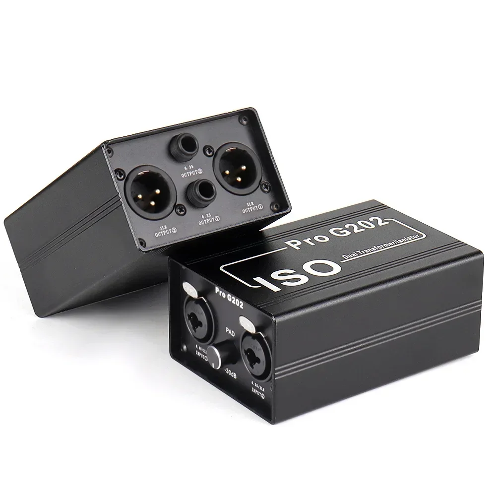 

GX200 Audio Isolator Current Sound Noise Cancellation Mixer Microphone Common Ground Filter Multifunctional Noise Isolator Meter