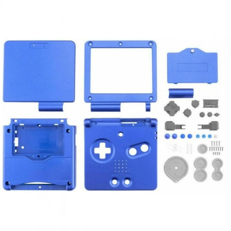 Nintendo Game Boy Advance Sp Gba Sp Full Housing Blue # Nintendo Game Boy Advance Sp (Ags-001 Ags-101) Full Cover