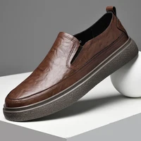Comfortable Breathable Men's Flats Genuine Leather Mens Loafers Business Casual Driving Shoes Comfortable Sports Walking Shoes 1