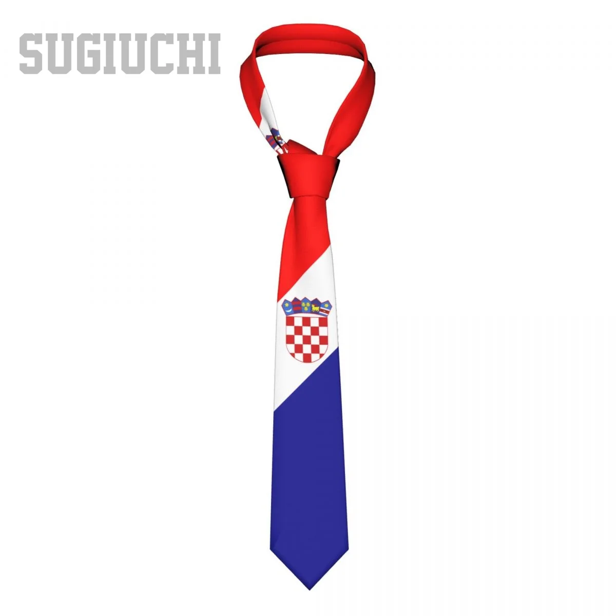 

Галстук-бабочка мужской/женский в клетку, с эмблемой флага Хорватии