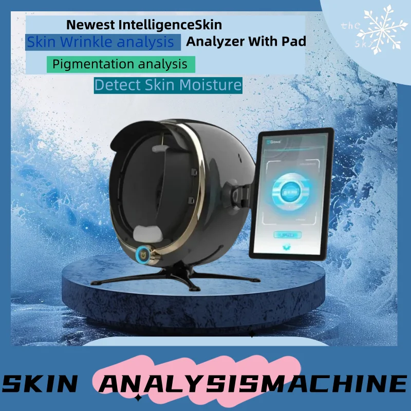 Portable Al Technology Skin Analyzer Skin Analyzer Machine for Moisture Analysis Blackhead Acne Detection skin tester