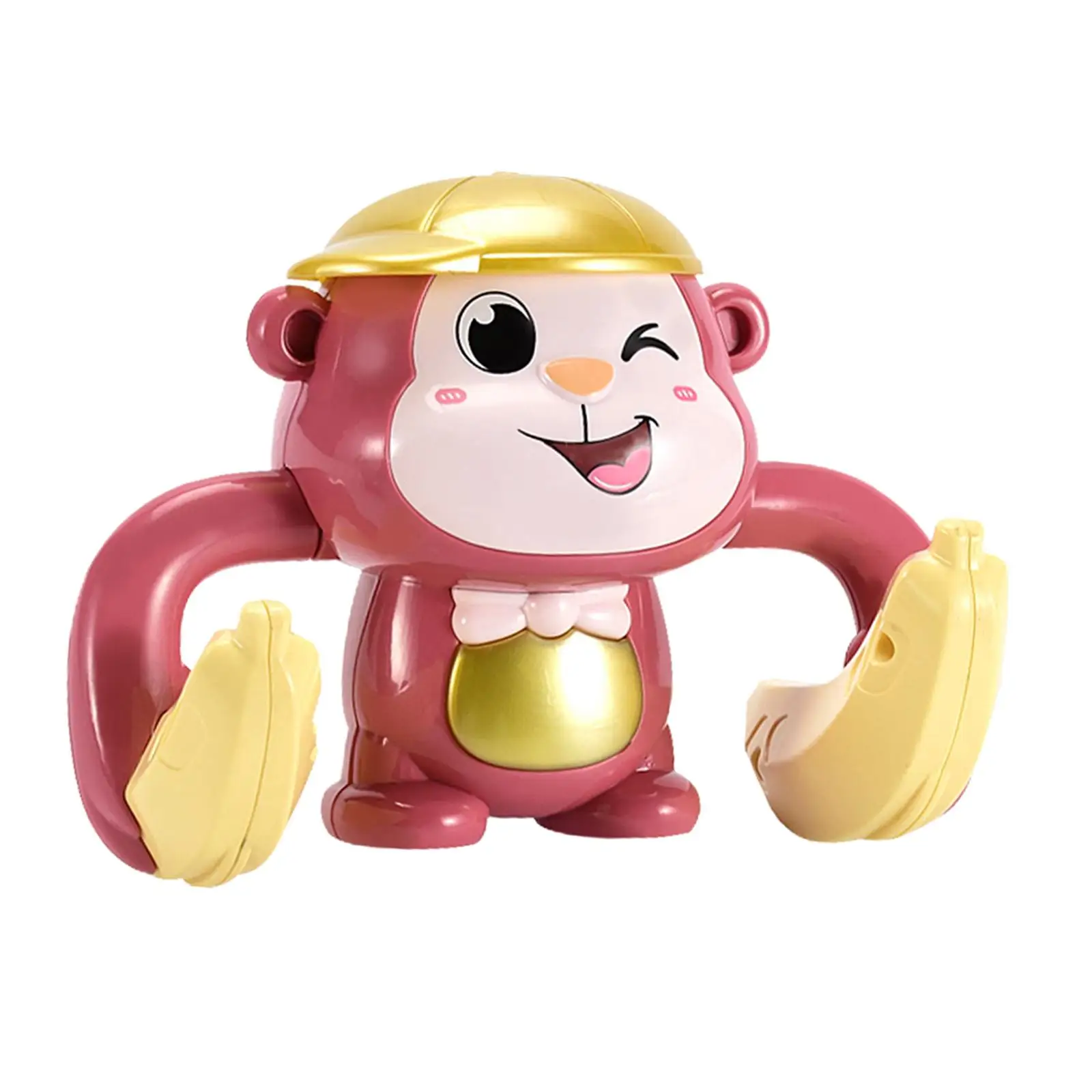 Elétrica Tumbling Rolling Toy para o bebê, Brinquedo engraçado música, Roll Monkey, Voice Control