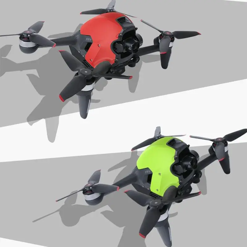 Couvercle supérieur drone DJI FPV - Coque remplacement noir, rouge, vert