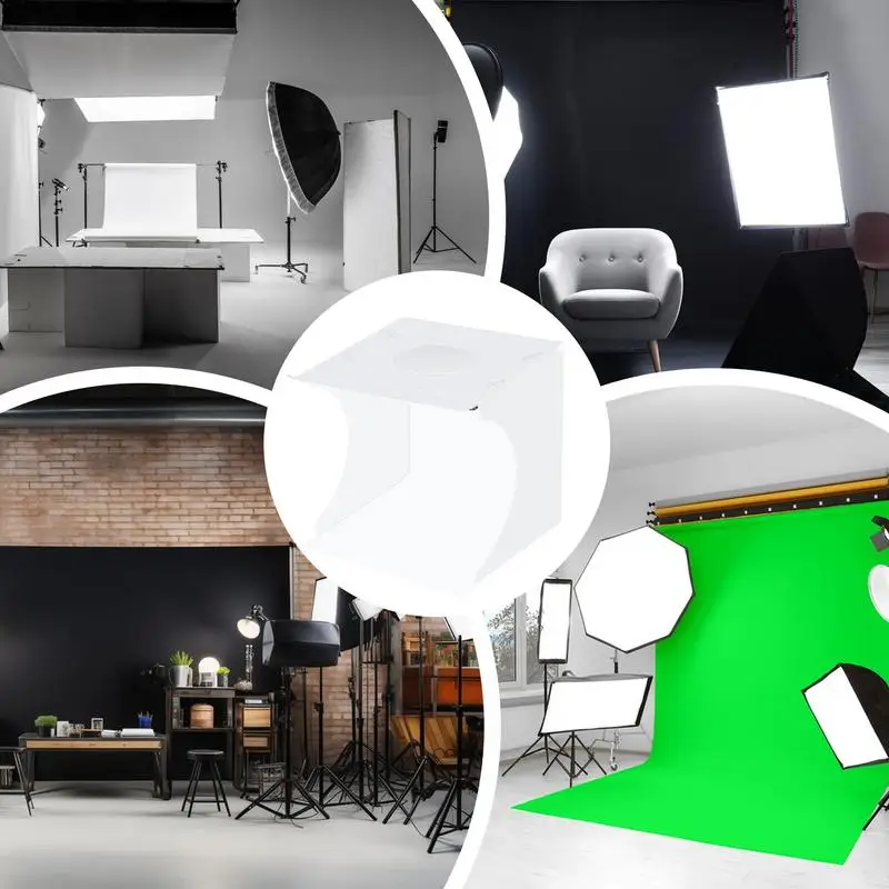 Photo Light Box Folding Backdrop Photo Studio Light Box Tiny Booth For Toys Jewelry Models Watches