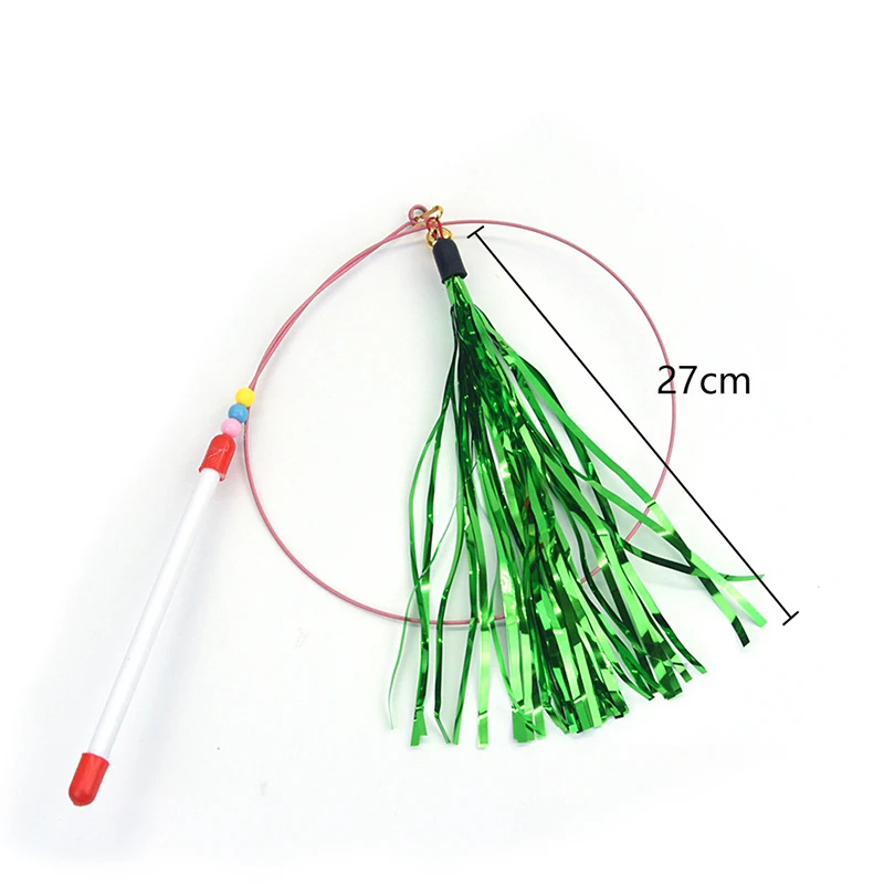 20 Style Wire Cat Toy Bend 360° Bright Color Interactive Feather 
