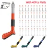 Manual Steel Nail Gun Adjustable Silencing Concrete Nailer One-handed Operation Nail Wall Fastening Tool with Nails for Home DIY 1