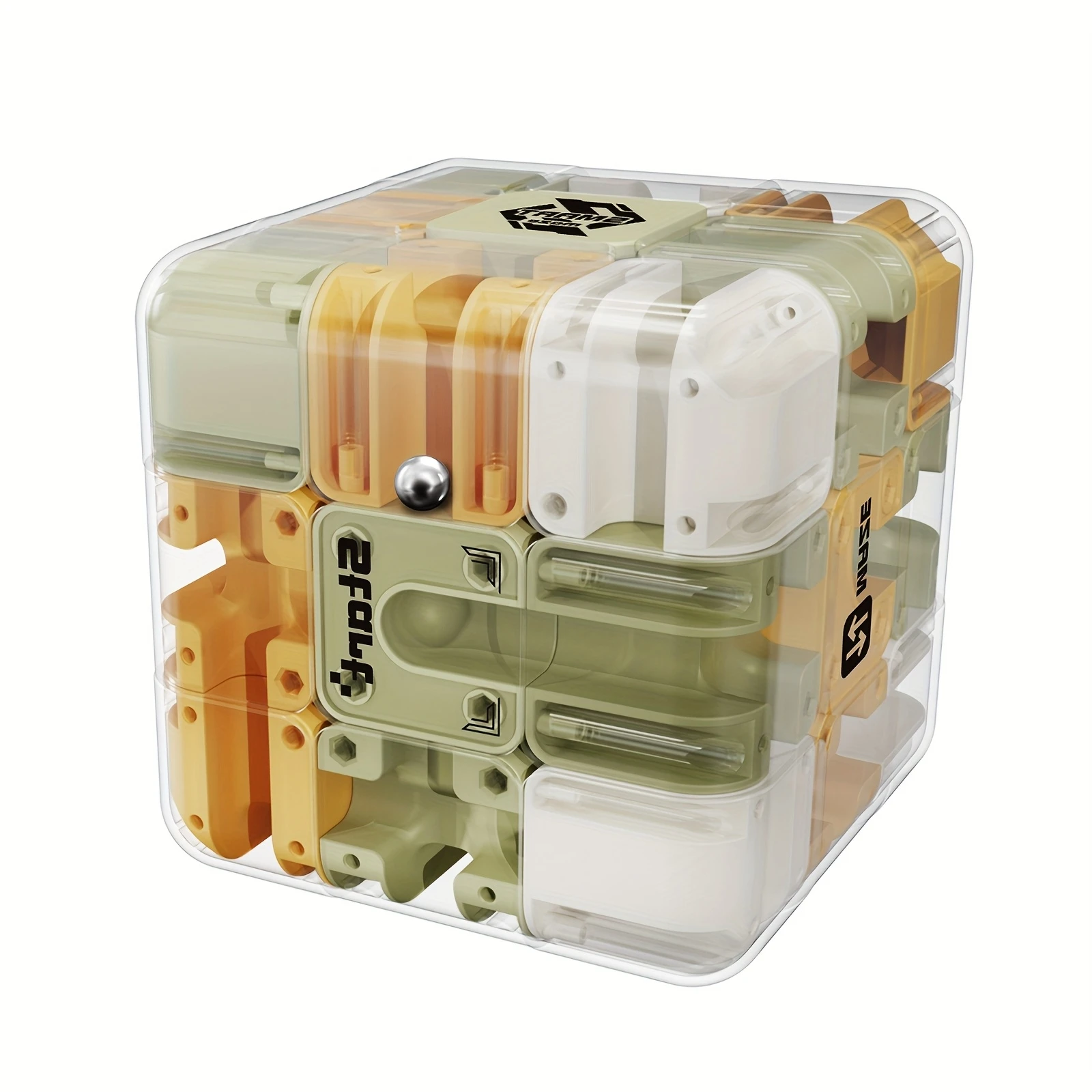 3D パズル ボールローリング マジック キューブ 迷路 子供用迷路 フィジェットおもちゃ 論理的思考 ストレス解消 教育用 誕生日プレゼント