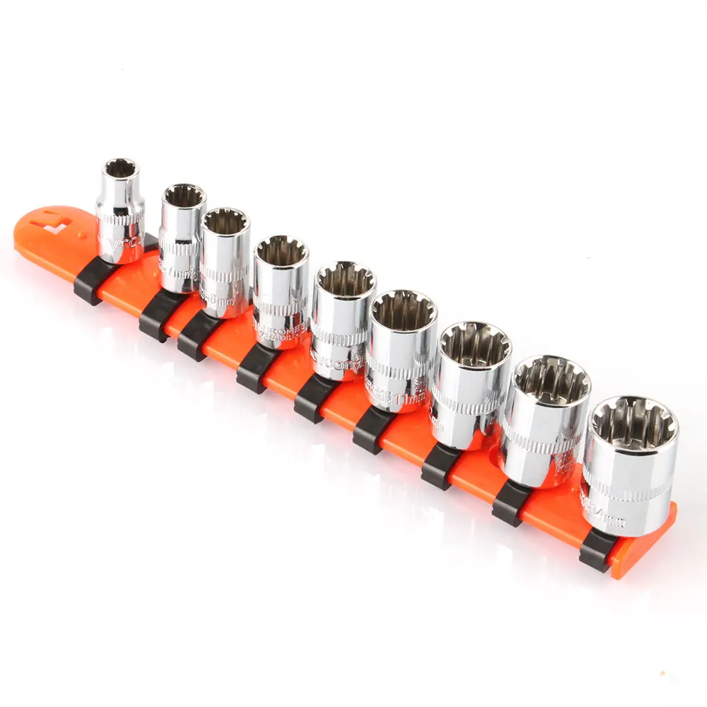 3/8 Inch Drive 6-14mm Socket Set Accessories 12-Tooth Chrome Vanadium Steel For Electric Wrench Pneumatic Wrench Socket Wrench 3