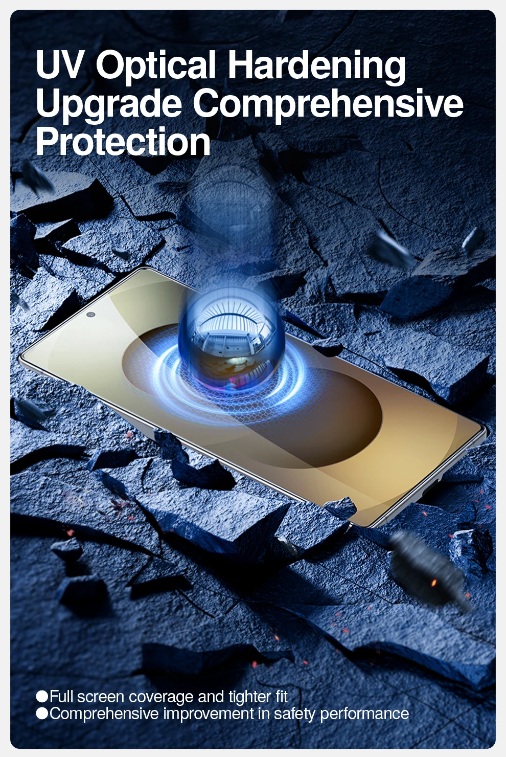SmartDevil AR Anti-reflexion UV Licht Screen Protector Für Samsung S25 Ultra S24 Plus HD Volle Kleber Solide Film für S23 S22 – Detail 8