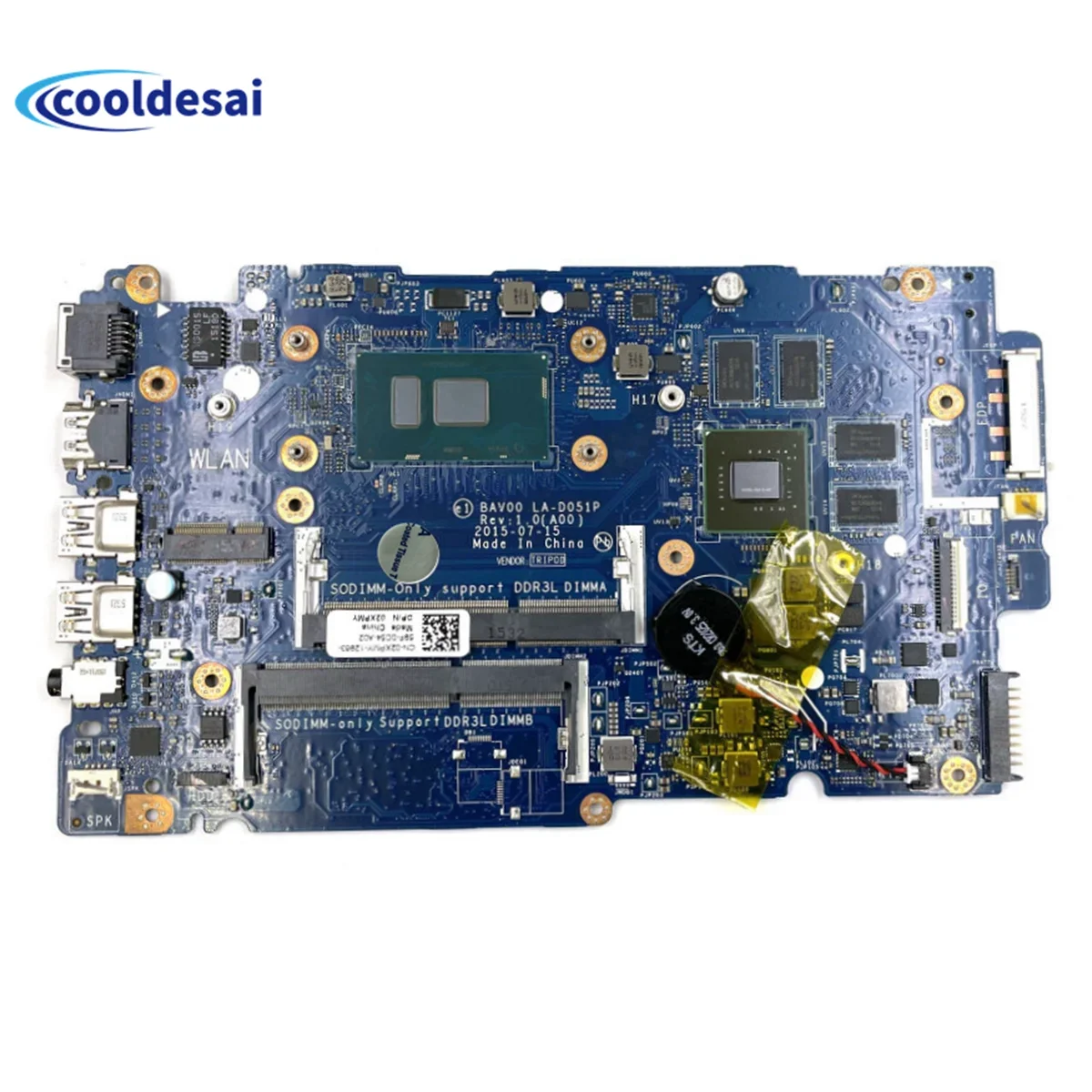 

CN-02XPMY 042VN5 For Dell Inspiron 5557 5457 laptop motherboard BAV00 LA-D051P w/ 4405U i3 i5 i7 6th Gen CPU Notebook mainboard