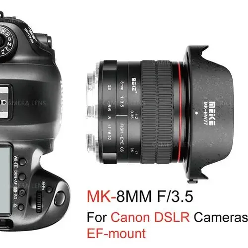 캐논 EOS EF/니콘 F/ E/후지필름 X용 메이케 8mm F3.5 어안렌즈 (캐논 EF-M용)