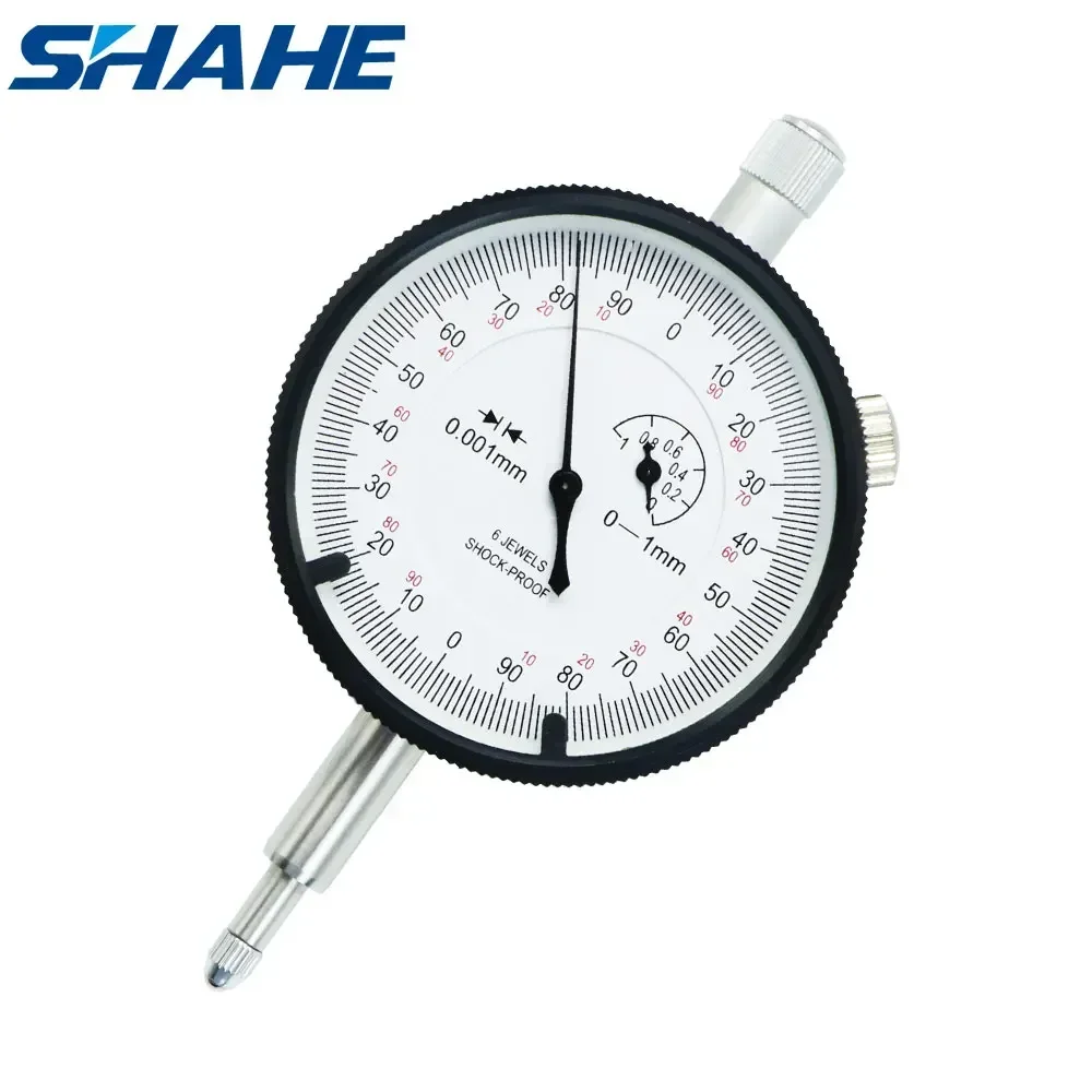 Dial Indicator Gauge Shahe 0-1 mm Dial Indicator 0.001 mm Dial Indicator Gauge Metric Measurement Tools Gauge Tool