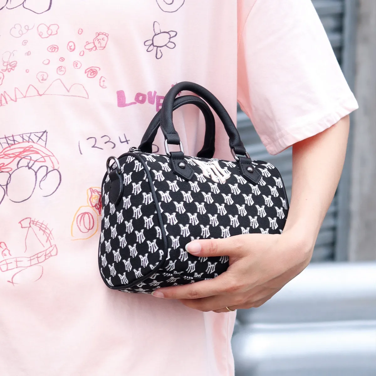 PNJ Manchurian messenger bag women's casual 2024 new fashion shoulder bag fresh trend satchel nylon