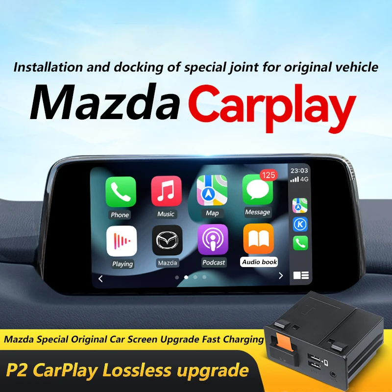 2024 ο P3  CarPlay   ȵ̵ ڵ USB   OEM  Mazda 2 3 6 CX30 CX5 CX8 CX9 MX5 TK78669U0C