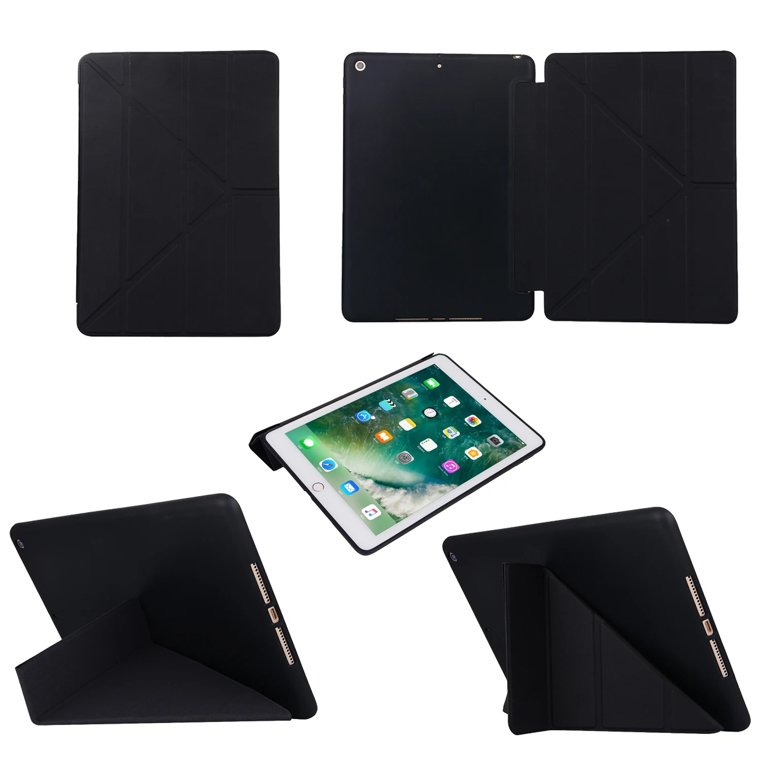 

Multi-Holder Tablet Case For Apple iPad Mini 1 2 3 4 7.9" 8.0" For iPad Air 1/2 9.7" Soft Full Protective Shell Conque Bolsas