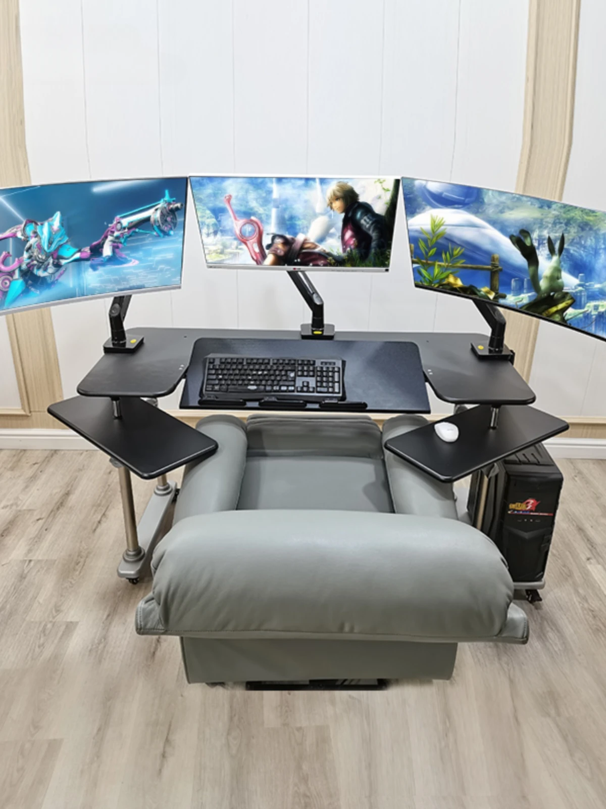 Household folding sit-stand desk lazy table gaming chair desktop computer desk