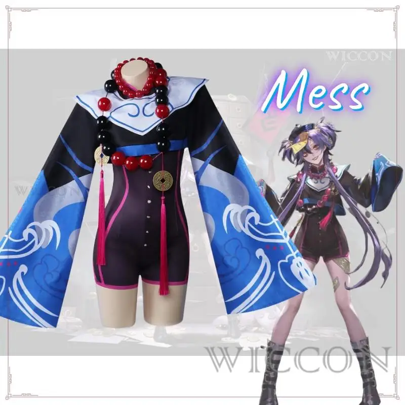 

Anime Game Path to Nowhere Mess Cosplay Costume Armsmithing Halloween Zombie Chinese Style Mess Jumpsuit Accessory Cosplay Set