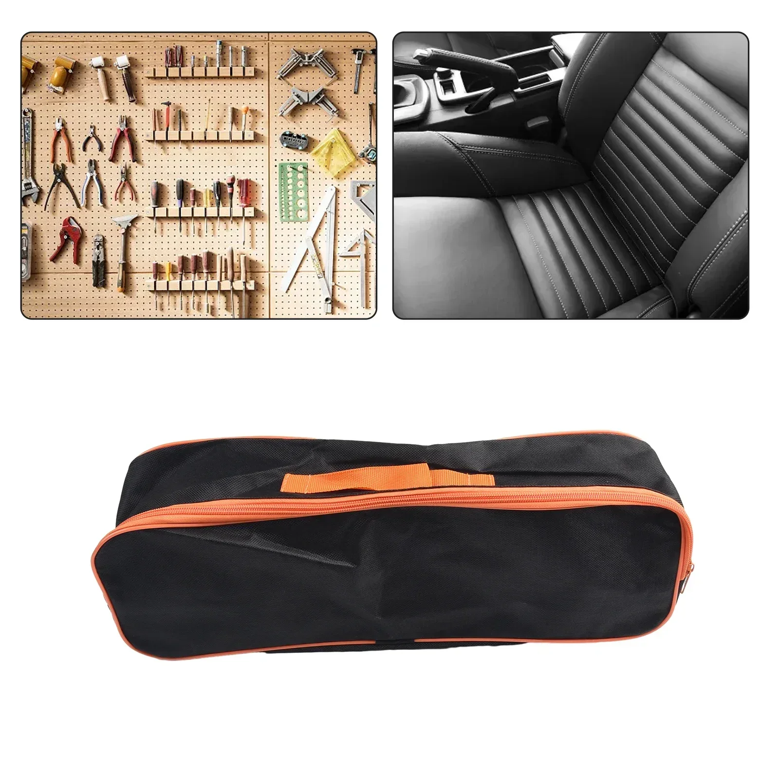 Storage Vacuum Cleaner Tool Bag New Polyester Pouch Wear Resistant Closure Appro 42*14.5*11cm Heavy Duty Black