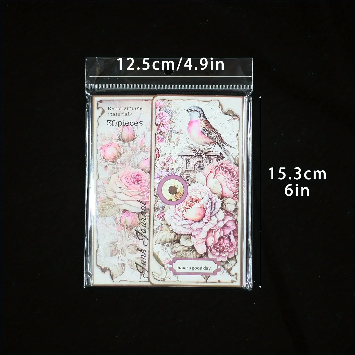 30 sheets Vintage Scrapbook Paper Flower Materials Paper for Junk Journal Supplies DIY Collage Wall Decor Diary Craft