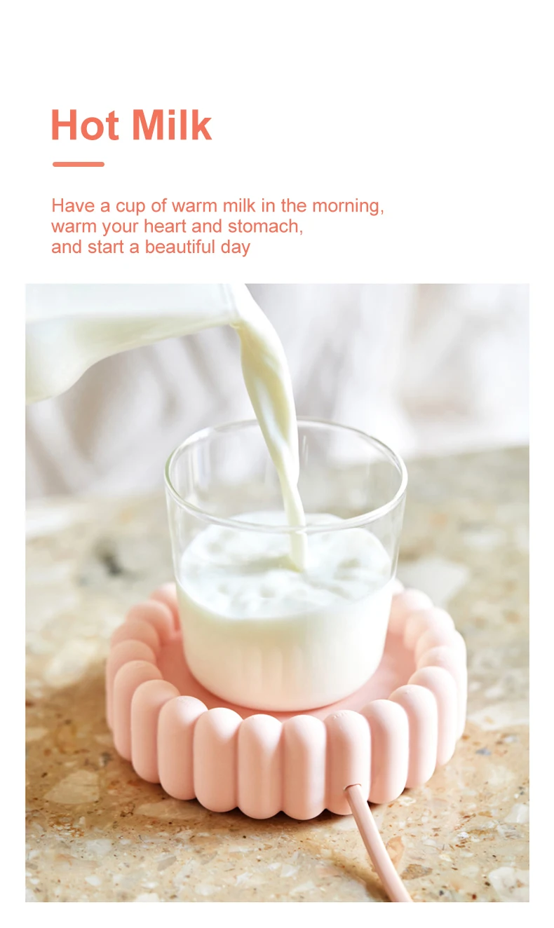 Description Picture 6 of itemMug Heater Coffee Mug Cup Warmer Milk Tea Water Heating Pad Cup Heater Warm Mat Constant Temperature Coaster Maker Heater Warmer