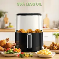 Air Fryer, 6-Quart with Viewing Window, 12-in-1 Functions, Beige 3