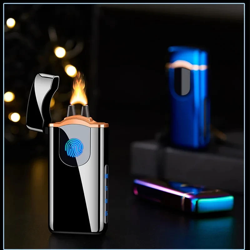 

Electric High Power Strong Flame Arc Lighter Windproof Usb Rechargeable Metal Igniter Outdoor Barbecue Kitchen Cigar Men's Gifts