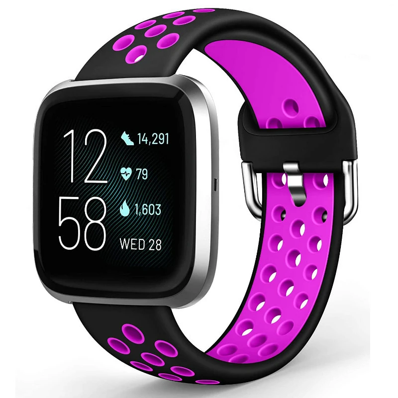 Compatible con correas Fitbit Versa 4/Versa 3 para mujeres y hombres,  correas de repuesto de silicona deportiva para reloj inteligente Fitbit