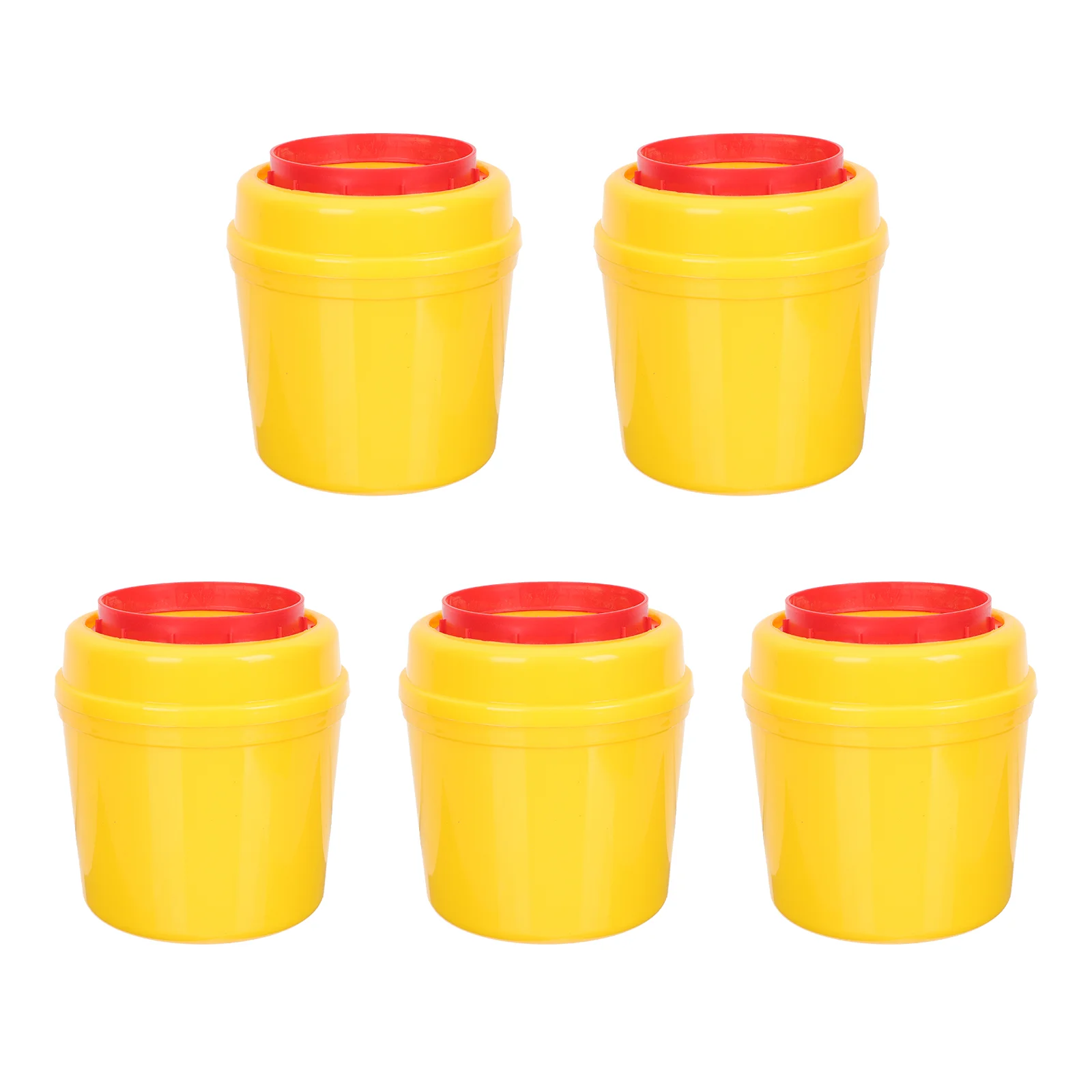 

5 Pcs Sharp Instruments Barrels Hospital Sharps Containers Syringe Trash Cans Buckets Garbage Small Collection Clinic Blades