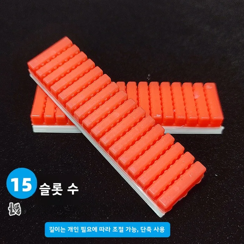 실리콘 낚싯대 홀더 박스 액세서리 낚시꾼 카드 수납 트레이 DIY 개조 폴 우드 낚시 박스 서랍 벨벳