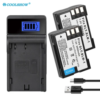 Batteria PS-BLM1 PS BLM1 per Batterie per fotocamera Olympus E-300 E-330 E-500 E-510 E-520 E3 E-30 C-5060 C-7070 C-8080 mAh BLM1