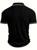 Nouveau Polo homme chemise à manches courtes couleur unie pour hommes d'affaires décontracté et à la mode été nouveau Polo à manches courtes pour hommes 2