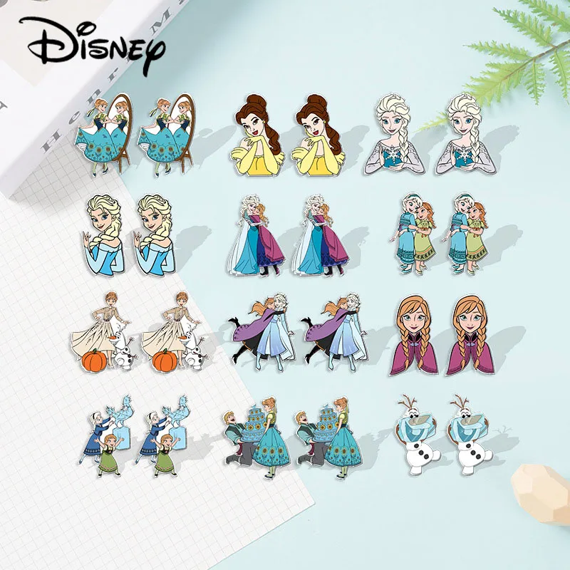 Disney Frozen Aisha Children Earrings Fashion Cartoon Princess Series