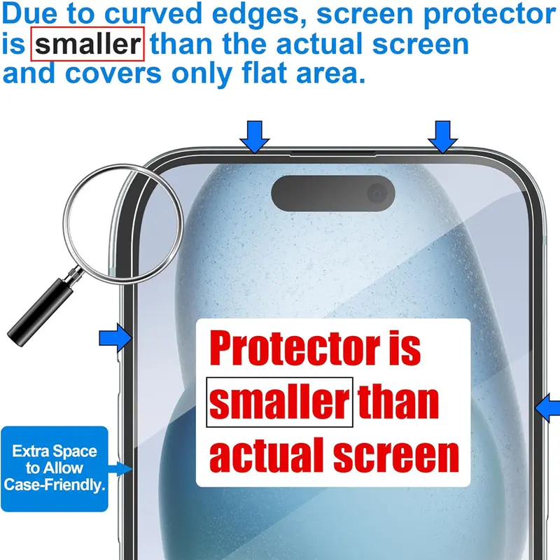 Clear Glass Film For iPhone 17 16 15 Pro Max Screen Protector For iPhone 11 12 13 14 15 Pro Tempered Glass IPhone13 Mini 16 Plus - Image 4