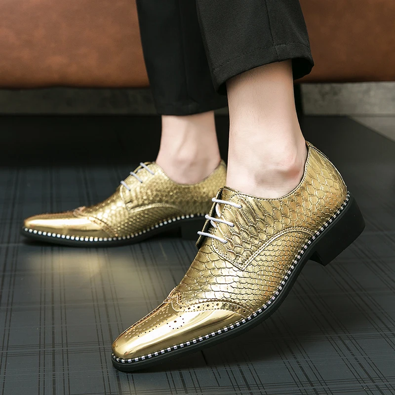 green emerald velvet dress Men's Dress Shoe Dazzle Gold – Men Suits Direct