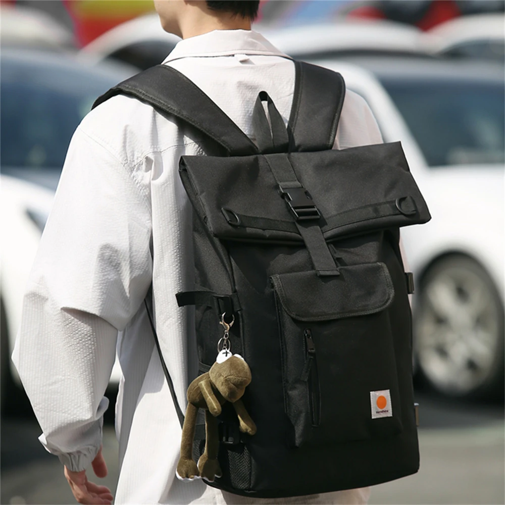 2023 New High-capacity Youth Laptop Backpack Fashion Quality Oxford Cloth Women's Backpack Solid Color Student Bag Bolso Mujer 3