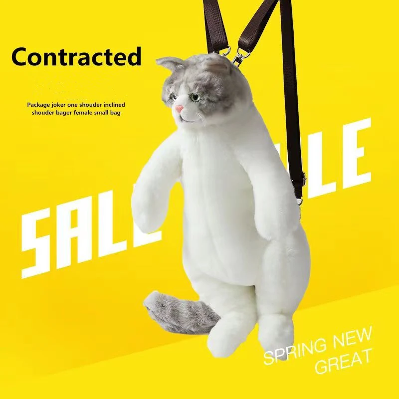 Ultrarealistic cat backpack Realistic Cat Backpack That Looks Like a Live Cat